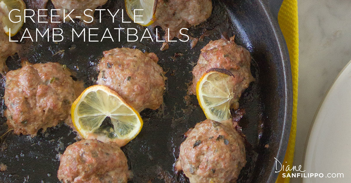 Greek-Style Lamb Meatballs| Balanced Bites