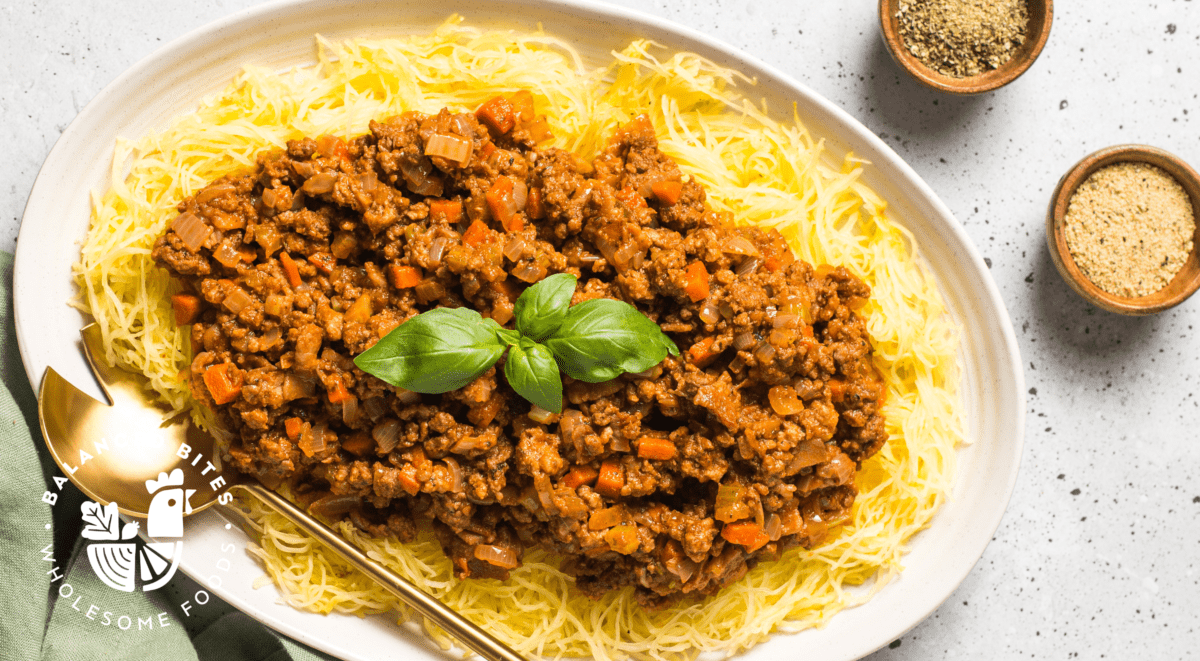 Spaghetti Squash Bolognese | Balanced Bites