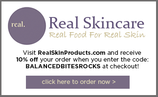 10% off Real Skincare with BALANCEDBITESROCKS