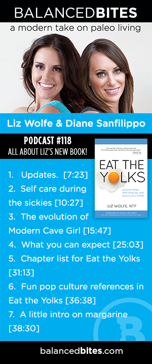 The Balanced Bites Podast Episode 118 | All about Liz's NEW boook - Eat the Yolks