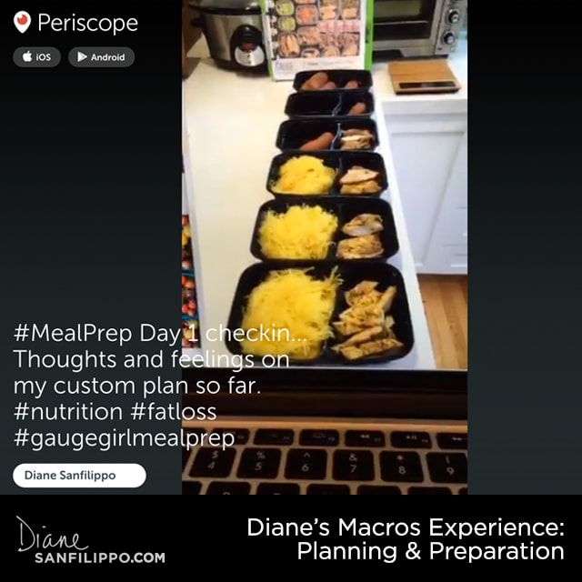 Diane's Macros Experience | Planning & Prep
