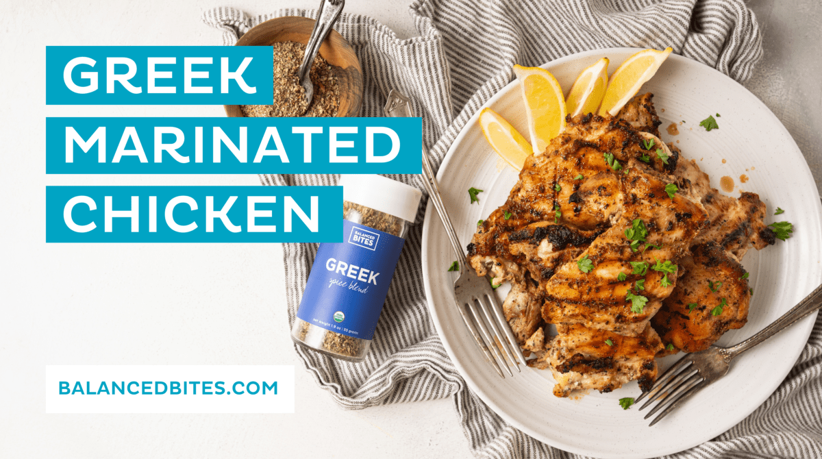 Greek Marinated Chicken | Balanced Bites, Diane Sanfilippo