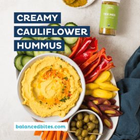Creamy Cauliflower Hummus | Diane Sanfilippo