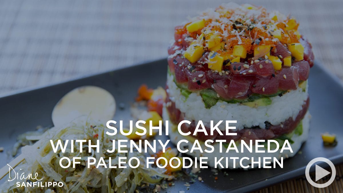 Sushi Cakes | Diane Sanfilippo and Jenn Castaneda from Paleo Foodie Kitchen