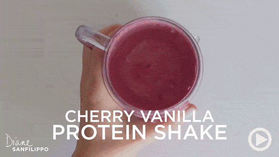 Cherry Vanilla Protein Shake | Diane Sanfilippo