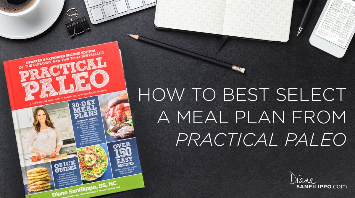 Selecting a Meal Plan from Practical Paleo | Diane Sanfilippo