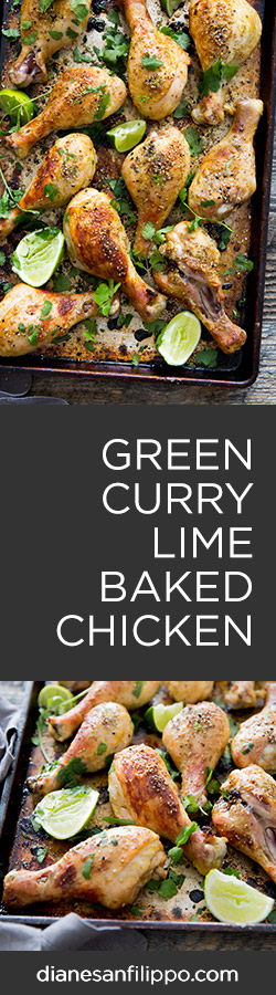 Green Curry & Lime Baked Chicken | Diane Sanfilippo