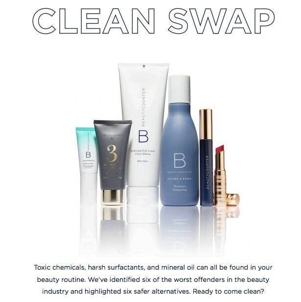 Beautycounter Clean Swap promotion | Diane Sanfilippo