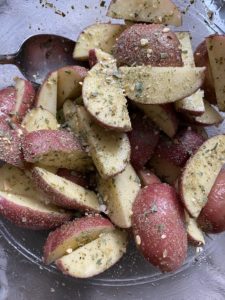 The Best Roasted Potatoes with Feta & Lemon | Balanced Bites