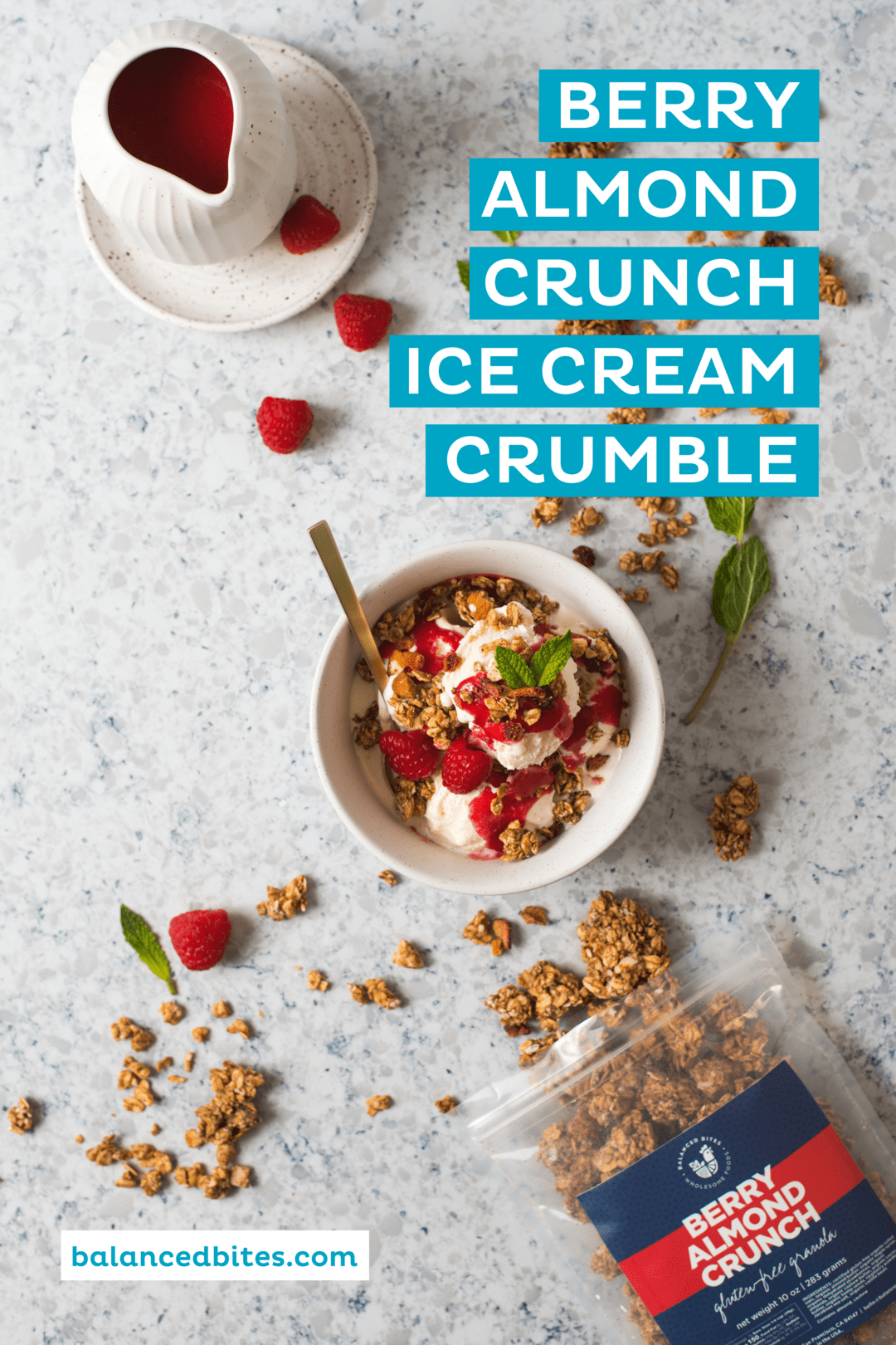 Berry Almond Crunch Ice Cream Crumble | Diane Sanfilippo