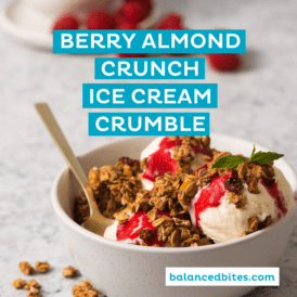 Berry Almond Crunch Ice Cream Crumble | Diane Sanfilippo